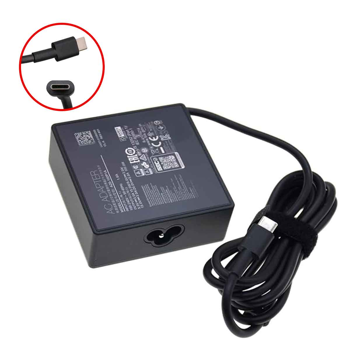 شارژر اورجینال لپ تاپ ایسوس مدل A20-100P1A 100W/20,5A/15V,3A/9V,3A/5V,3A