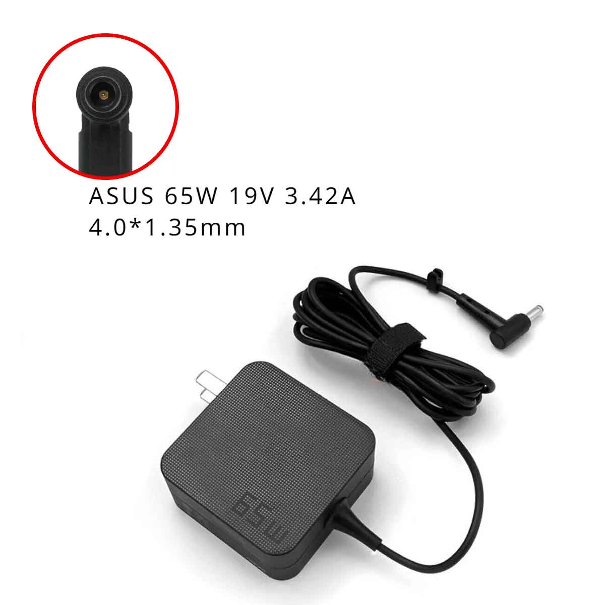 شارژر اورجینال لپ تاپ ایسوس مدل AD2087320 65W/19V/3.42A سرفیش 4.0x1.35