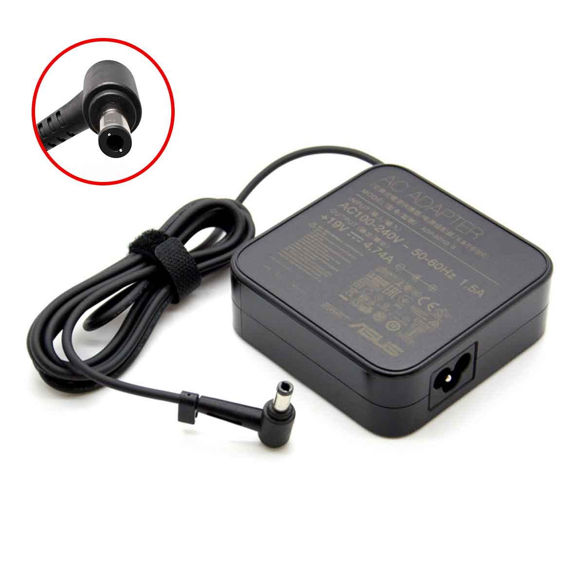 شارژر اورجینال لپ تاپ ایسوس مدل ADP-90YD B 90W/19V/4.74 سرفیش 5.5x2.5