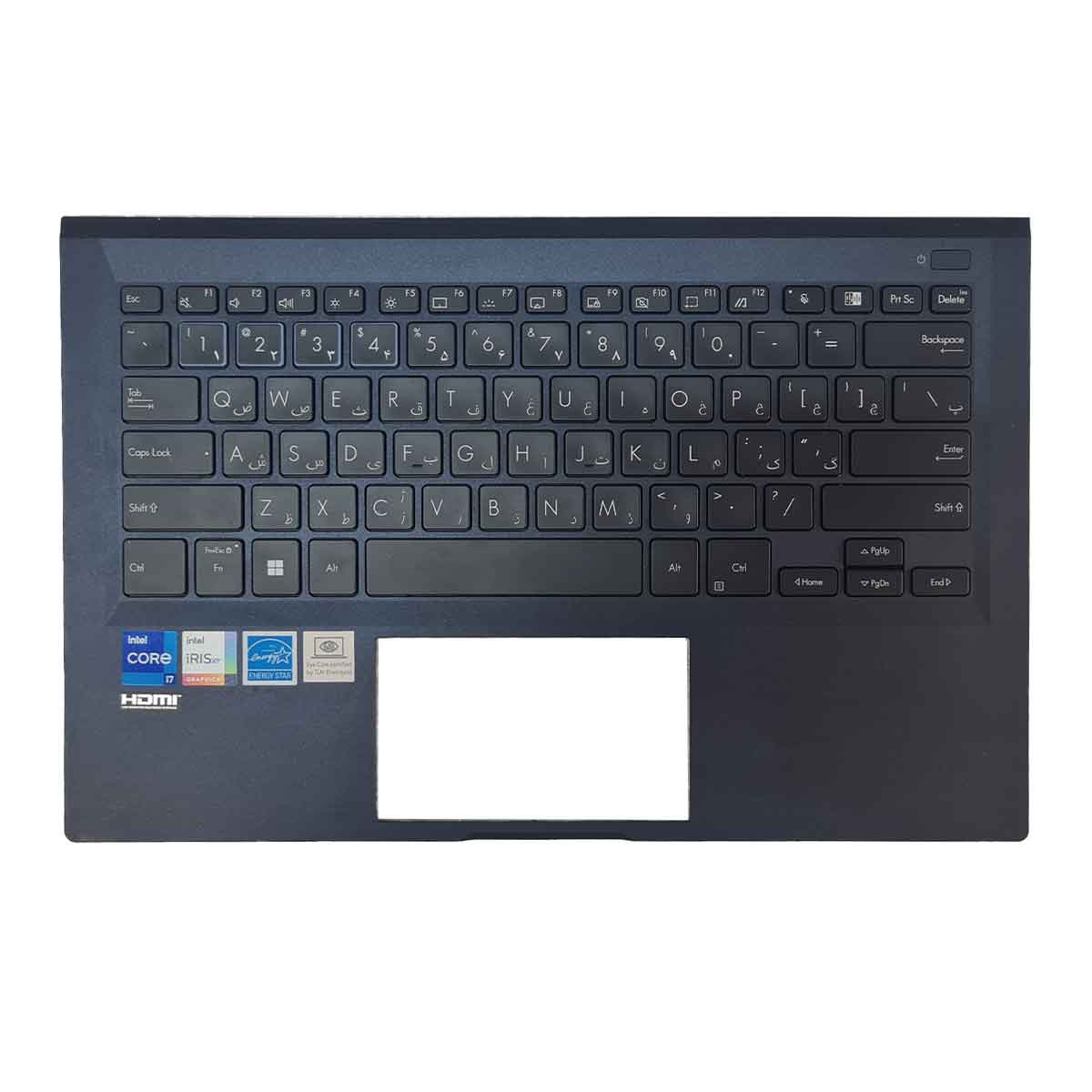کیبورد و قاب (C) دور کیبورد لپ تاپ ایسوس B1400